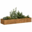 Jardinera oxidada 280x80x40 cm acero corten