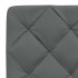 Estructura de cama sin colchón tela gris oscuro 80x200