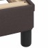 Estructura de cama sin colchón tela marrón oscuro 90x200