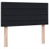Cama box spring con colchón terciopelo negro 90x220