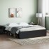 Estructura de cama negra 140x200