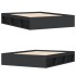 Estructura de cama negra 140x200