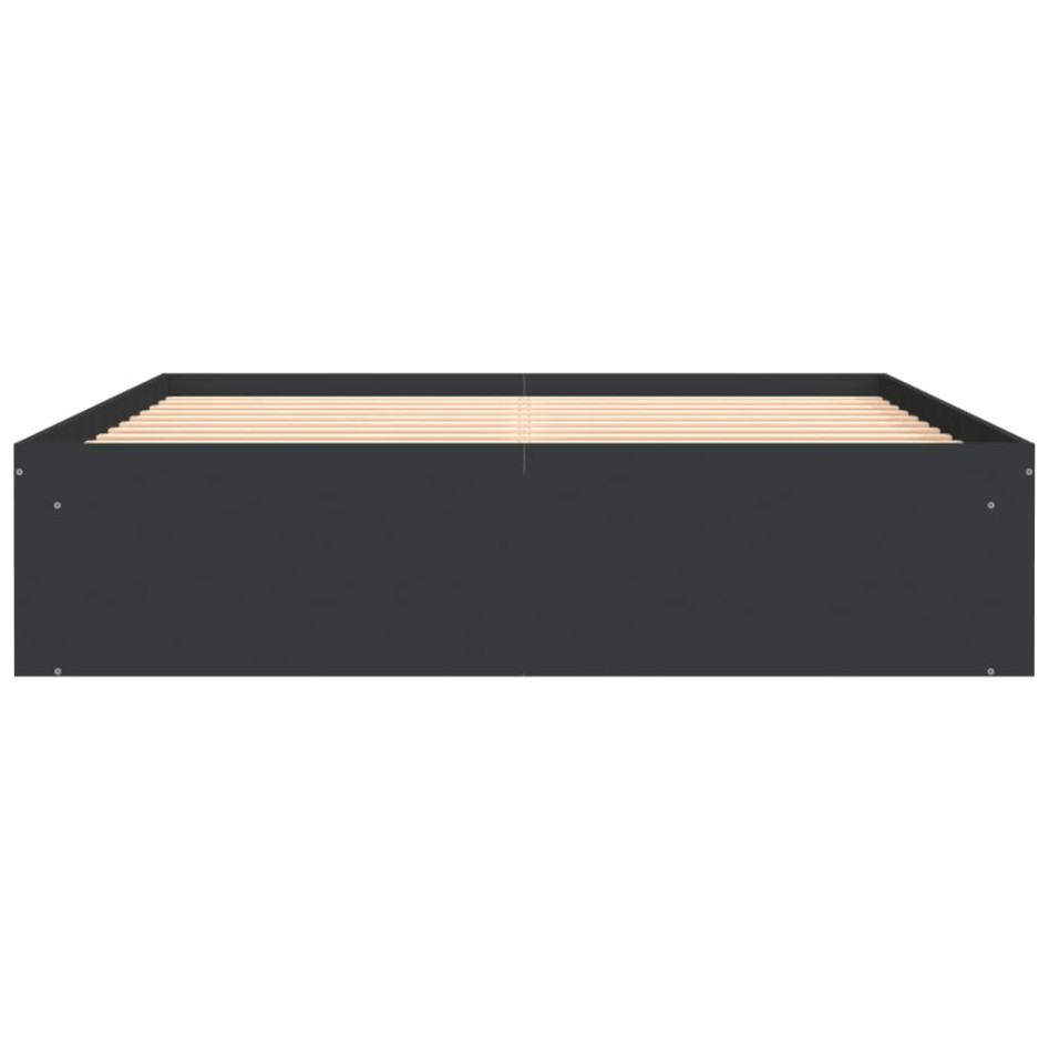 Estructura de cama negra 140x200