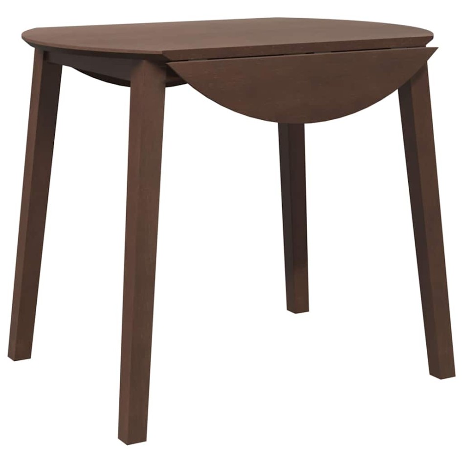 Mesa de comedor de madera maciza de caucho