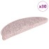 Alfombrilla escalera 30 uds rosa clara 56x17x3
