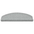 Alfombrilla escalera 30 uds gris claro 65x24x4