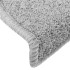 Alfombrilla escalera 30 uds gris claro 65x24x4