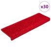 Alfombrilla escalera 30 uds 65x21x4 cm rojo