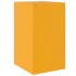 Mesitas de noche 2 uds acero amarillo mostaza 34,5x39x62