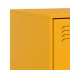Mesitas de noche 2 uds acero amarillo mostaza 34,5x39x62
