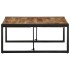Mesa de centro 80x80x35 cm madera maciza de mango