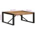 Mesa de centro 80x80x35 cm madera maciza de mango