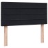 Cama box spring con colchón cuero sintético negro 80x220