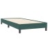 Cama box spring con colchón terciopelo verde oscuro 90x220