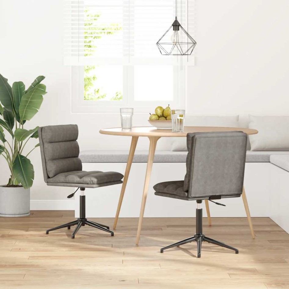 Sillas de comedor 2 unidades cuero sintético