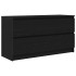 Mueble para TV madera contrachapada negro 100x35x54