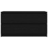 Mueble para TV madera contrachapada negro 100x35x54