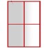 Mampara puerta de ducha vidrio transparente ESG rojo 140x195