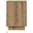 Mesitas de noche con luces LED 2 uds roble artisan 38x34x50