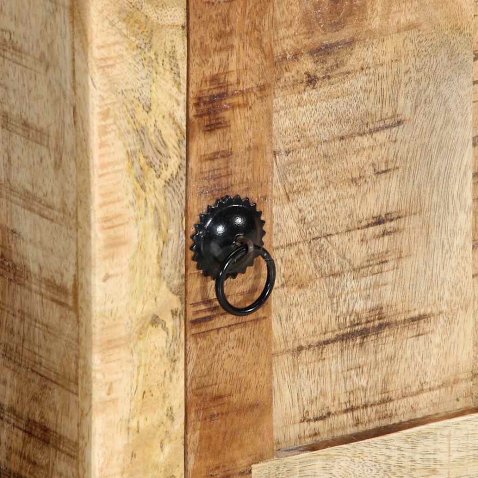 Mueble de TV madera maciza de mango rugosa 105x46x32