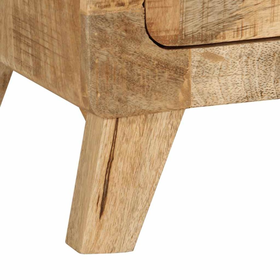 Mueble de TV madera maciza de mango rugosa 105x46x32