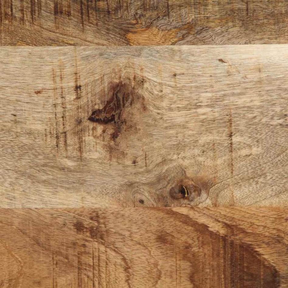 Perchero de madera maciza de mango rugoso 80x40x190