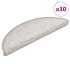 Alfombrilla autoadhesiva escalera sisal 30uds Platina