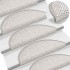 Alfombrilla autoadhesiva escalera sisal 30uds Platina