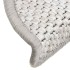 Alfombrilla autoadhesiva escalera sisal 30uds Platina