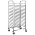 Carro con bandejas y 32 contenedores GN 75x55x162,5