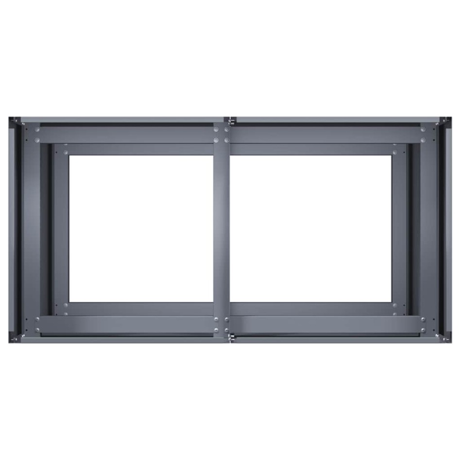 Jardinera de acero laminado en frío antracita 80x40x80