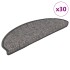 Alfombra autoadhesiva escalera sisal 30 uds marrón