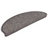 Alfombra autoadhesiva escalera sisal 30 uds marrón