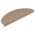 Alfombra autoadhesiva escalera sisal 30 uds 65x21x4 cm