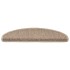 Alfombra autoadhesiva escalera sisal 30 uds 65x21x4 cm