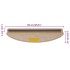 Alfombra autoadhesiva escalera sisal 30 uds 65x21x4 cm