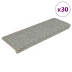 Alfombra autoadhesiva escalera sisal 30 uds 65x21x4 cm Green