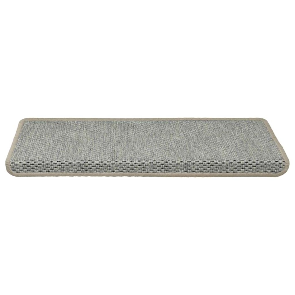 Alfombra autoadhesiva escalera sisal 30 uds 65x21x4 cm