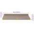 Alfombra autoadhesiva escalera sisal 30 uds 65x21x4 cm