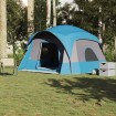 Tienda de campaña familiar para 6 personas impermeable azul