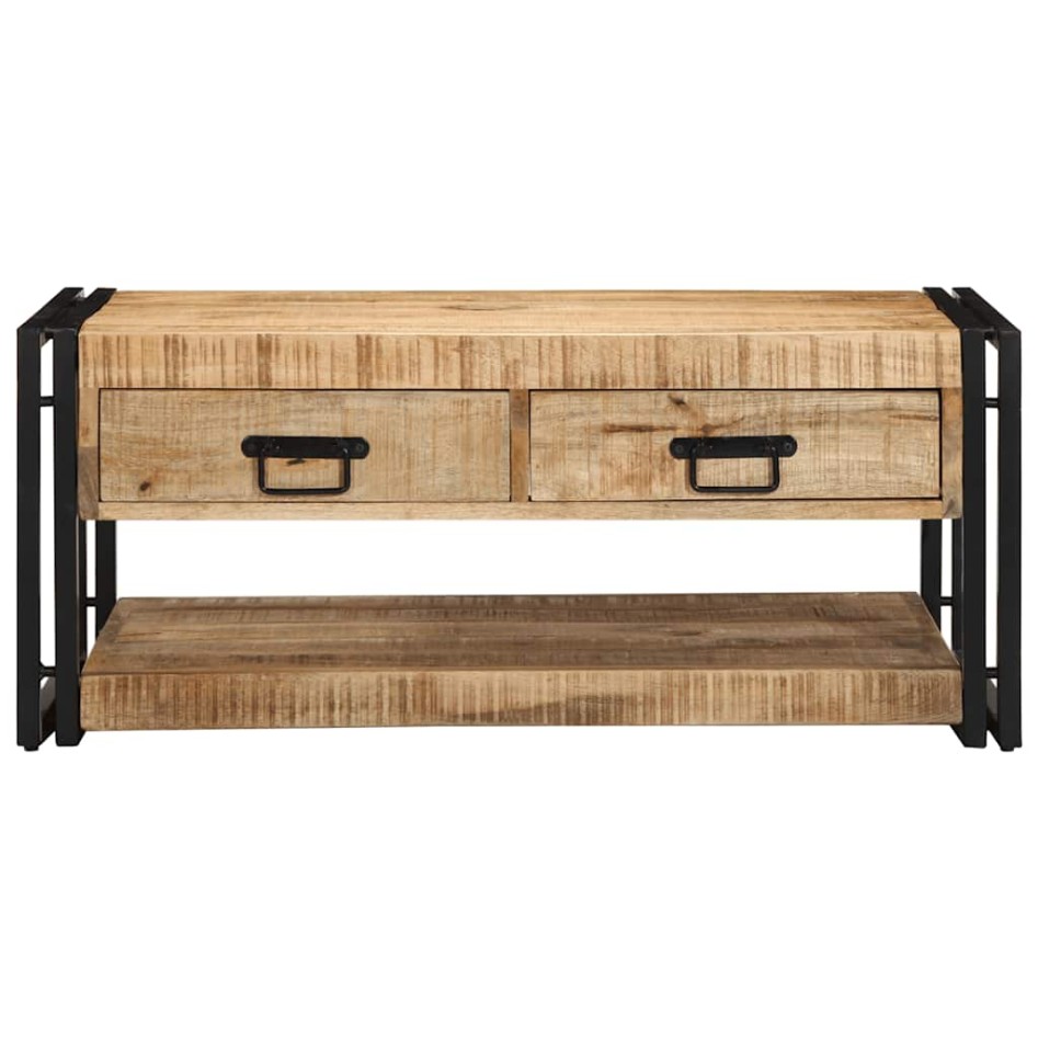 Mesa de centro 90x50x38 cm de madera maciza de