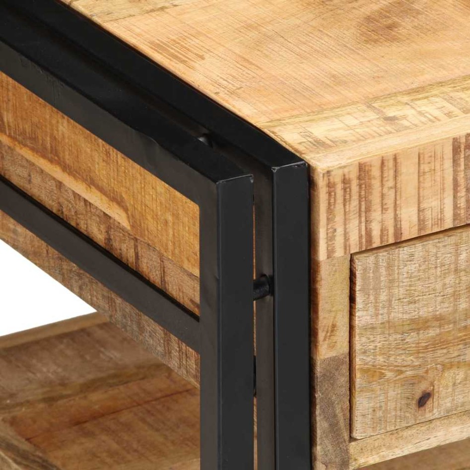 Mesa de centro 90x50x38 cm de madera maciza de