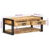 Mesa de centro 90x50x38 cm de madera maciza de