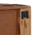 Mueble de TV de pared madera maciza reciclada 100x32x25