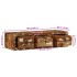 Mueble de TV de pared madera maciza reciclada 100x32x25