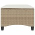 Taburetes de jardín con cojines 2 uds beige 55x55x36