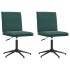 Sillas de comedor 2 unidades terciopelo verde