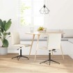 Sillas de comedor 2 unidades terciopelo crema