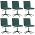 Sillas de comedor 6 unidades terciopelo verde
