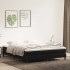 Cama box spring sin colchón terciopelo negro 180x220